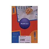 Бумага А4 Multilabel 1 деление 100л самоклеящаяся 