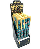 Ручка шарик. Vinson Fashion "Котики" 0,7мм синий масл.игольчатый стержень, ассорти