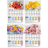 Календарь - табель 2020г. А4 "Цветы" Спейс