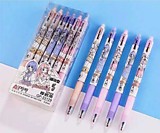 Ручка шпион "Пиши стирай" "Колледж" (син) 0,5мм с ластиком, цвета ассорти