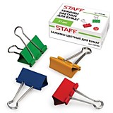 Зажим 51мм Staff цветной, канцелярский 