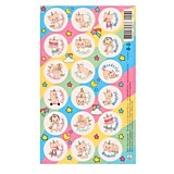 Наклейки поощрительные "Котики" полосы фон 9,8*15,9см