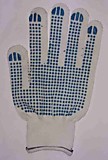 Перчатки х/б с ПВХ 5 нитей 13класс, белые 