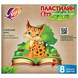 Пластилин 8цв Луч "Zoo" 120г растительная основа