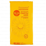 Пакет фасовочный 16*24см "Ромашка" 8мкм ПНД 500шт с фальцами