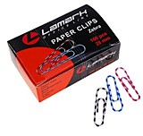 Скрепки 28мм 100шт Lamark "Зебра"