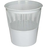 Корзина для бумаг 9л OfficeClean серая, сетчатая __