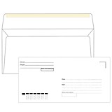 Конверт Е65 "Кому-Куда" декстрин 110*220мм 80гр