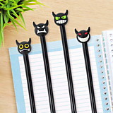 Ручка шариковая с топпером Юнландия "Чертенок" синие чернила 0,7мм корпус ассорти