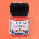 Краска акриловая ЗХК "Декола" 20мл глянцевая Коралловая