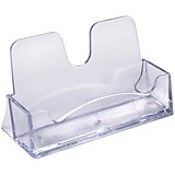 Подставка для визиток Стамм прозрачная ВТ01