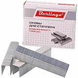 Скобы для степлера №23/17 Berlingo оцинкованные