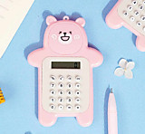 Калькулятор "Мишка" розовый