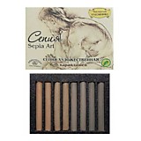 Сепия 4оттенка 8 каранд. Аква-Колор