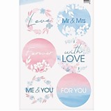 Наклейка на подарки "С любовью" 9*16см