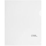 Папка-уголок А5 Стамм бесцветная прозрачная, пластик 180мк 