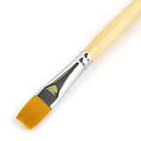 Кисть Синтетика №14 Сонет плоская, длинная ручка, эконом