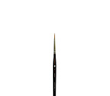 Кисть Синтетика №5/0 INTELLIGENT круглая короткая, трехгранная черная ручка, в ПВХ-пакете