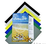 Обложка А4 400мкм непрозрач.пластик белый 50шт ПП