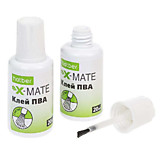 Клей ПВА 20гр Hatber X-Mate с кисточкой