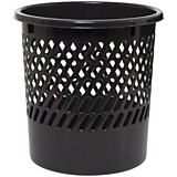 Корзина для бумаг 11л OfficeClean сетчатая, черная				