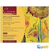 Холст на картоне ЗХК "Сонет" 30*40см 280г/м2, 100%хлопок,мелкое зерно