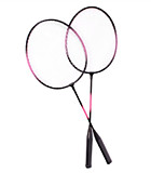 Бадминтон 2 ракетки в прозрачном чехле 62х2см, 2 цвета