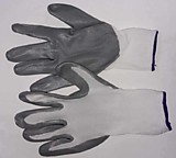 Перчатки нейлоновые с нитриловым обливом