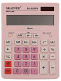 Калькулятор SKAINER SK-555PK 12-разряд розовый 155*205*35мм настольный (CDB1201-BK)