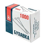 Булавки офисные Мосточлег 30мм 1000шт карт.коробка