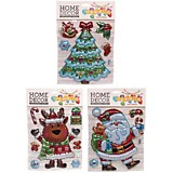 Наклейка новогодняя "Веселье" лист 19х28см,микс																					