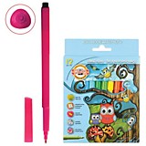 Фломастеры 12цв Koh-I-Noor "Owls" стандартные, смываемые