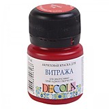 Акрил для витража Красная 20мл Декола