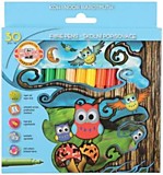 Фломастеры 30цв Koh-I-Noor "Owls" стандартные, смываемые