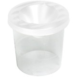 Стакан-непроливайка Гамма прозрачный белый																							