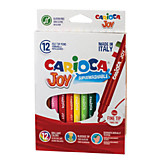 Фломастеры 12цв Carioca "Joy" смываемые, картон