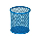 Стакан д/канц. принадлежн. Kite метал.голубой 80*80*100мм метал.кругл.