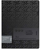 Папка-уголок А4 Berlingo "DoubleBlack" черная, 200мкм, с рисунком __