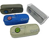 Пенал-косметичка "Nice" овал, текстиль, 1 отделение на молнии, с наружным карманом, ассорти