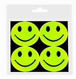 Наклейки светоотражающие Mazari "Смайл" 4шт
