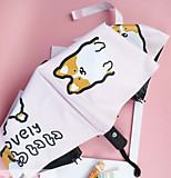 Зонт-автомат "Корги" розовый