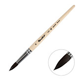 Кисть Белка №10 Roubloff Серия 1F10 имитация круглая белая ручка короткая