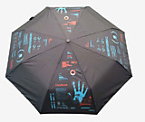 Зонт deVente "Database" автомат, диаметр 97см, высота раскрытого зонта 56,5см