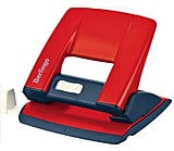 Дырокол Berlingo "Power TX" 20л металлический, с фиксатором и линейкой, красный __