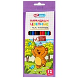 Карандаши 12цв deVente "Животный мир" 2М, пластик, шестигран., заточ., к/у