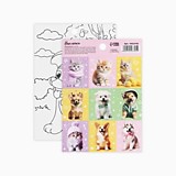 Наклейки детские «Пёсики» 11×16см