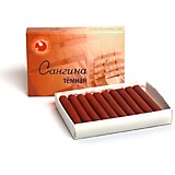 Сангина тёмная 10шт к/у Подольск-Арт-Центр