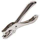 Дырокол на 1 отверстие Brauberg "Zange" 6л, металлич.