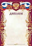 Грамота "Диплом" А4 стандарт, с госсимволикой Квадра (2194)