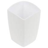 Подставка-стакан Стамм "Тропик" пластиковая, квадратная, белая __